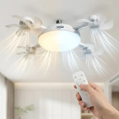 SocketFan — 2-in-1 Screw-In Ceiling Fan Light